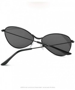 Semi-rimless Sunglasses For Men Women Classic Half Frame Polarized Metal Mirror Semi-Rimless Eye Glasses - Black - CE18S5I992...