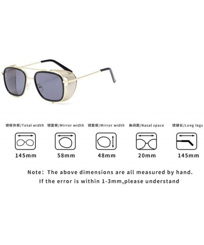Square Fashion Sunglasses Designer Protection Eyewear - Yellow - CC18A2T7NYO $16.66