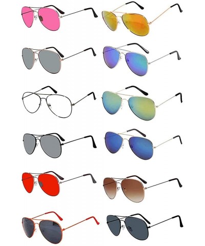 Aviator Aviator Sunglasses (w 12 pairs mix aviators) - CX11HQ26VRX $22.87