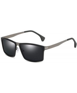 Aviator Polarized sunglasses Men's box Sunglasses driving glasses - D - CC18QQ2DQ8W $27.78