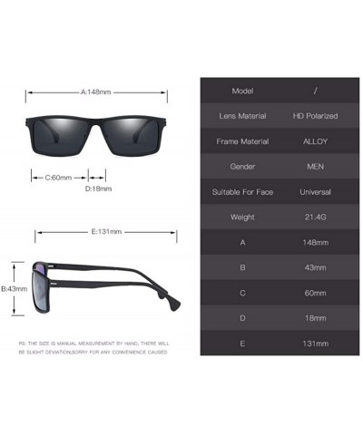 Aviator Polarized sunglasses Men's box Sunglasses driving glasses - D - CC18QQ2DQ8W $27.78