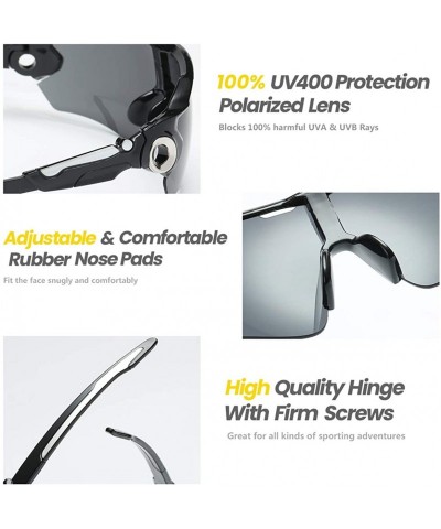 Goggle Lightweight UV400 Sports Polarized cycling Sunglasses for Man & Woman- Protection with Shatterproof Frames - CS18R8RGK...