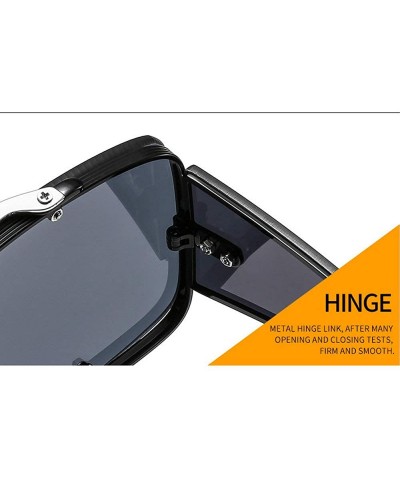 Square 2020 new trend fashion metal sunglasses men and women hot sunglasses - Grey - C11905E0A5G $11.15