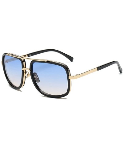 Rectangular Classic Rectangular Polarized Sunglasses Lightweight Oversized Vintage Sun Eye Glasses For Men Women - D - CY18SZ...