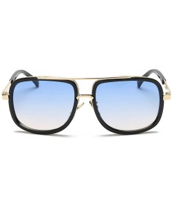 Rectangular Classic Rectangular Polarized Sunglasses Lightweight Oversized Vintage Sun Eye Glasses For Men Women - D - CY18SZ...