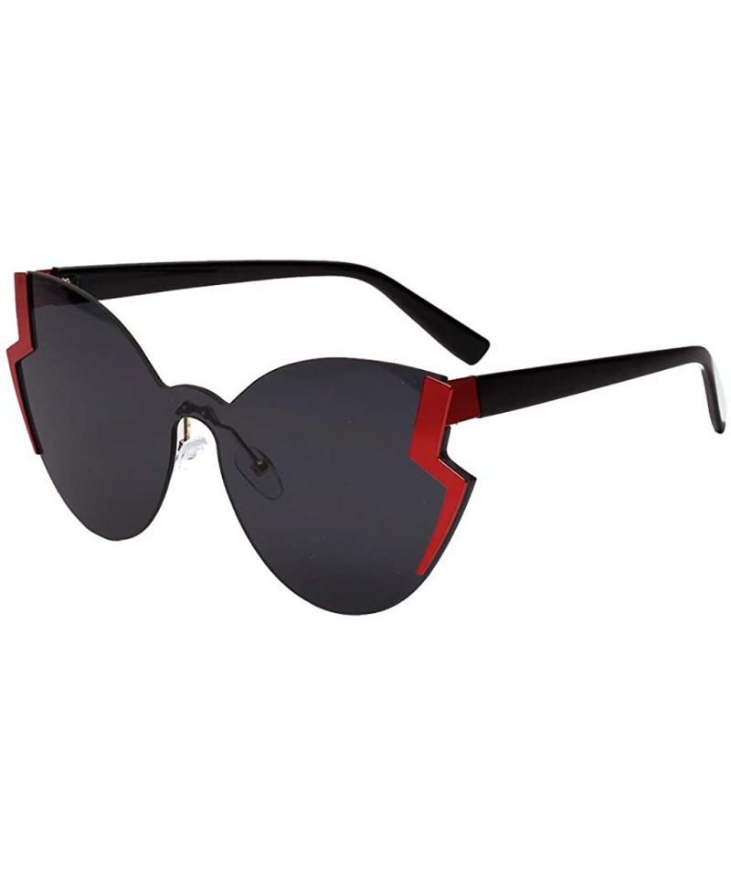 Square Radiation Protection Sunglasses - Retro Fashion Irregular Shape Sun Glasses - B - CB18QT0AUO0 $8.26