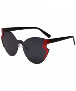 Square Radiation Protection Sunglasses - Retro Fashion Irregular Shape Sun Glasses - B - CB18QT0AUO0 $8.26