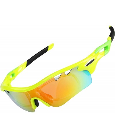 Sport 5 Lens Combo Cycling Bike Sports Color Sun Glasses - 4 Choose - CX12HF4O7MH $31.43