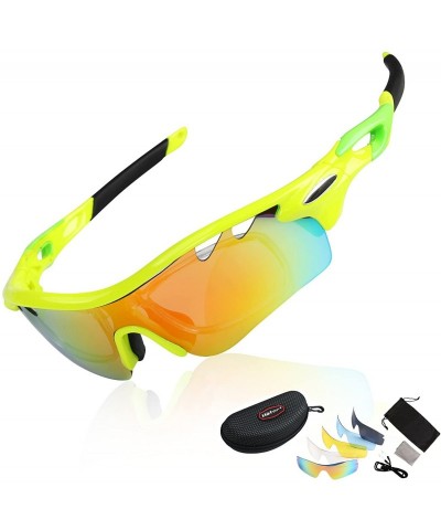Sport 5 Lens Combo Cycling Bike Sports Color Sun Glasses - 4 Choose - CX12HF4O7MH $17.78