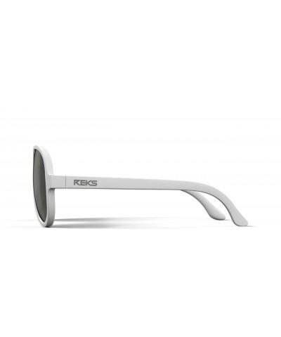 Aviator Unbreakable AVIATOR Sunglasses- White Frame- Anti-Reflective Smoke Lens - CT12NS9XK1U $12.75