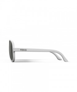 Aviator Unbreakable AVIATOR Sunglasses- White Frame- Anti-Reflective Smoke Lens - CT12NS9XK1U $12.75