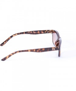 Rectangular The Intellect" Reading Sunglasses - Unisex Full Lens Sun Readers (non bifocal) - Tortoise - CM1256T7FZT $17.01