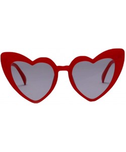 Oval Heart Sunglasses Party Sunglasses Love Heart Fashion Eyewear for Women Lady - CP199S7IDN6 $19.49