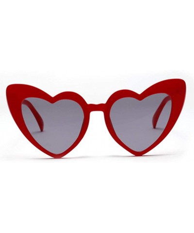 Oval Heart Sunglasses Party Sunglasses Love Heart Fashion Eyewear for Women Lady - CP199S7IDN6 $19.49