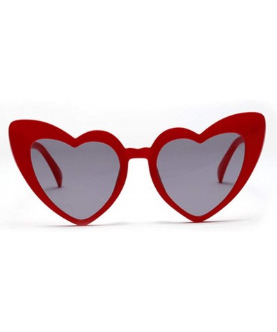 Oval Heart Sunglasses Party Sunglasses Love Heart Fashion Eyewear for Women Lady - CP199S7IDN6 $10.68