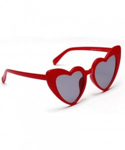 Oval Heart Sunglasses Party Sunglasses Love Heart Fashion Eyewear for Women Lady - CP199S7IDN6 $19.49