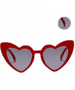 Oval Heart Sunglasses Party Sunglasses Love Heart Fashion Eyewear for Women Lady - CP199S7IDN6 $19.49