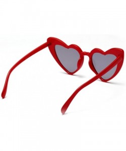 Oval Heart Sunglasses Party Sunglasses Love Heart Fashion Eyewear for Women Lady - CP199S7IDN6 $10.68