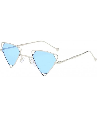 Rimless Fashion Women Irregular Shape Sunglasses Glasses Vintage Retro Style - F - CZ18OAM9THZ $7.47