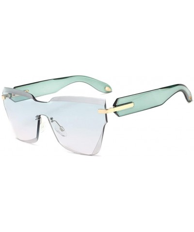 Oversized Oversized Personality Protection Sunglasses - Green - CD1997KI057 $64.17
