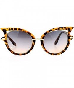 Cat Eye Bat Shape Womens Designer Fashion Cat Eye Sunglasses - Tortoise - CN127A9U03B $9.28