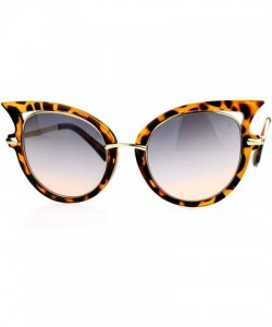 Cat Eye Bat Shape Womens Designer Fashion Cat Eye Sunglasses - Tortoise - CN127A9U03B $9.28