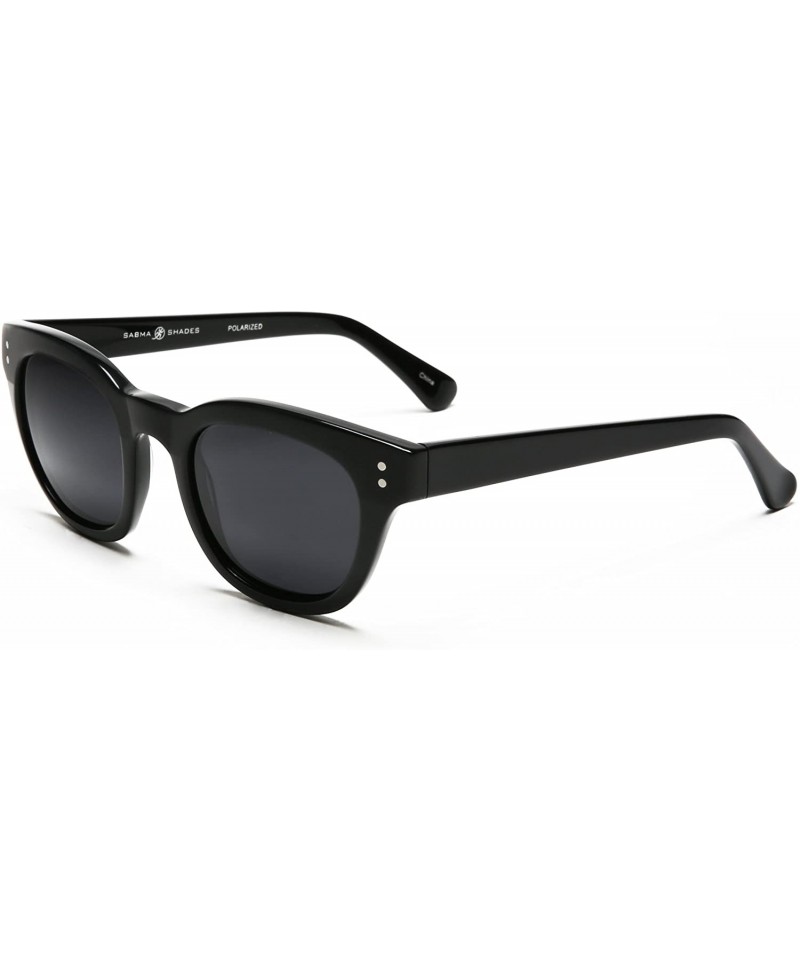 Square Women's Polarized Modern Classis Vista Horned Rim Vintage Sunglasses - Deep Black - C512E0DXFY7 $22.36