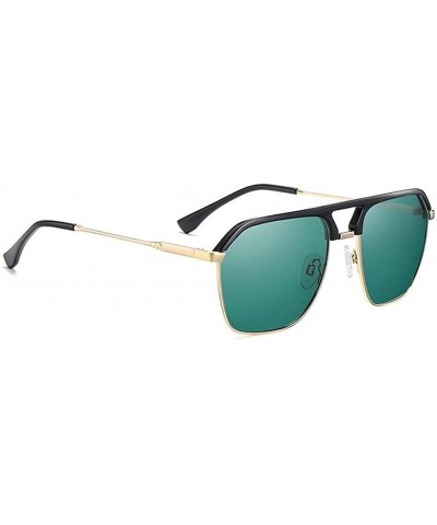 Rimless Rimless Polarized Gradient Lens Sunglasses for Men Driving Sun Glasses UV400 - C4green - CP199HAEIID $16.11
