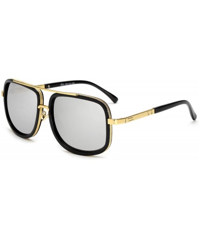 Square Oversized Men Mach One Sunglasses Luxury Brand Women Sun Glasses Square Male Retro De Sol Female For - Jy1828 C5 - CU1...