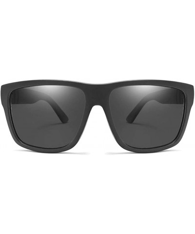 Goggle Men Women Classic Polarized Sunglasses Driving Square Frame Mirror Lens Goggles For Male UV400 Sun Glasses - Tea - CD1...