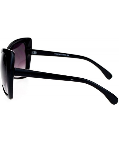 Butterfly Celebrity Fashion Sunglasses Womens Oversized Bow Ribbon Butterfly Frame - Black - CV188I959Q2 $9.35