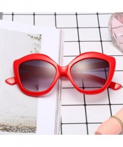 Cat Eye Cat Eye Sunglasses - Neutral Retro Full Frame UV400 Eyewear Sunglasses (B) - B - CY18E4SHSWZ $6.83