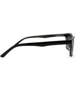 Rectangular Seymore Retro BiFocal Sunglasses for Women and Men - Black - CT17XX769EC $20.62