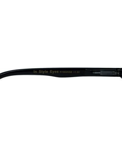 Rectangular Seymore Retro BiFocal Sunglasses for Women and Men - Black - CT17XX769EC $20.62