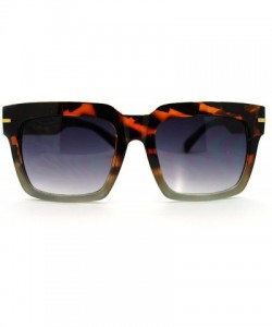 Oversized Oversized Square Sunglasses Super Retro Fashionable Stylish Shades - Tortoise 2-tone - C011LSUA0S9 $10.25