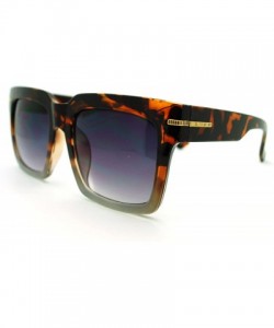 Oversized Oversized Square Sunglasses Super Retro Fashionable Stylish Shades - Tortoise 2-tone - C011LSUA0S9 $10.25