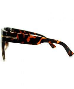 Oversized Oversized Square Sunglasses Super Retro Fashionable Stylish Shades - Tortoise 2-tone - C011LSUA0S9 $10.25