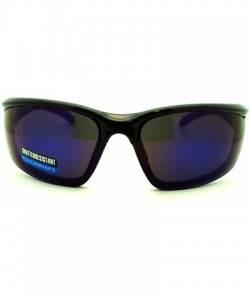 Sport Mens Outdoor Sports Fashion Sunglasses Half Rim Style - Black Blue - C511QKI2JXJ $8.25