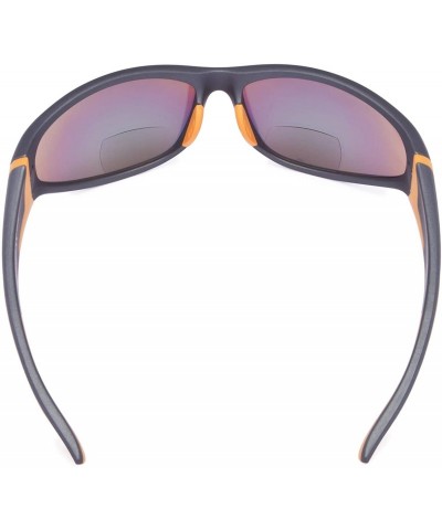 Sport Sports Bifocal Sunglasses UV 400 Protection Reading Sunglasses - Orange-mirror - CR18N77UECZ $7.11