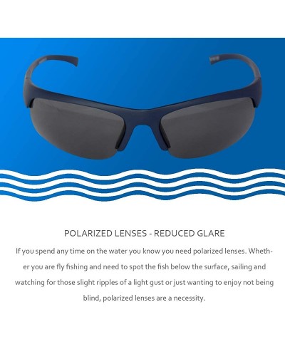 Sport Floating Polarized Sunglasses for Men Women Fishing Sailing Water Sports Eyewear UV Protection - Navy P79 - CQ1935XGQC4...