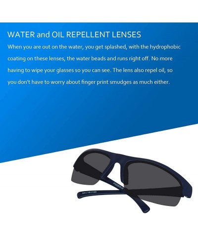 Sport Floating Polarized Sunglasses for Men Women Fishing Sailing Water Sports Eyewear UV Protection - Navy P79 - CQ1935XGQC4...