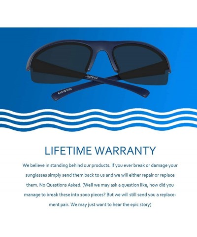 Sport Floating Polarized Sunglasses for Men Women Fishing Sailing Water Sports Eyewear UV Protection - Navy P79 - CQ1935XGQC4...