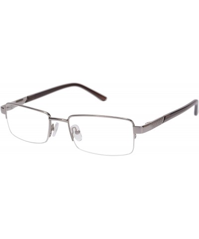 Rectangular Metal Frame Blue Light Blocking Reading Glasses 1.56 Lenses-6334 - CO17YI0KZWU $14.45