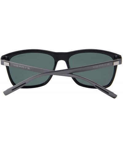 Rectangular Unisex Polarized Aluminum Sunglasses Vintage Sun Glasses For Men/Women S8286 - Green - CM12NDYGUTO $9.50