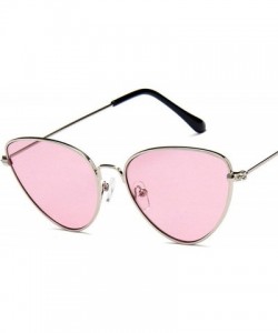 Goggle Fashion Women Cat Eye Sunglasses Brand Designer Retro Metal Coating Mirror Sun Glasses Goggle UV400 Eyewear - CD197Y6R...
