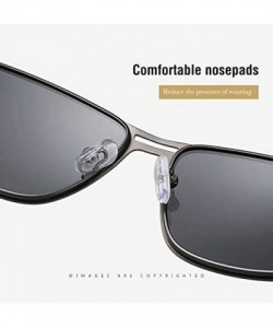 Sport Mens Driving Sunglasses Polarized Outdoor Riding Vintage Square Night Vision Glasses - C0199L346X5 $16.74