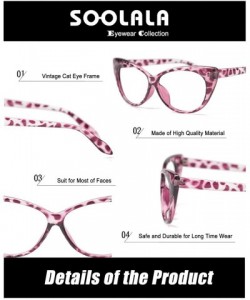 Cat Eye 3-Pair Value Pack Fashion Designer Cat Eye Reading Glasses for Womens - White + Floral + Purple Tortoise - CG18EWAWN8...