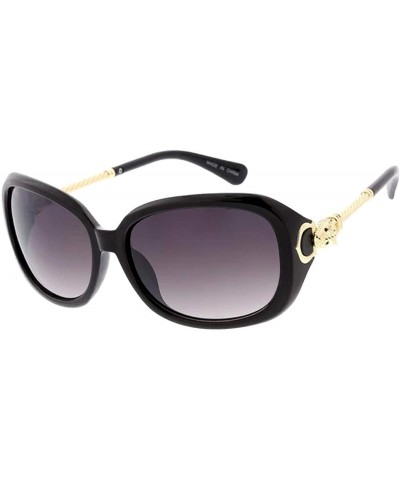 Butterfly Retro Fashion Butterfly Frame Sunglasses B35 - Black - CR19203SCEH $21.76