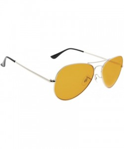 Aviator Sleep Better Eyeglasses - Blue Blocking Reading Glasses for Computer TV Phone - Silver - CF18E0KD3A5 $35.84