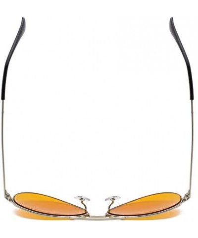 Aviator Sleep Better Eyeglasses - Blue Blocking Reading Glasses for Computer TV Phone - Silver - CF18E0KD3A5 $35.84